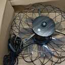 PAZALA 15" Rustic Outdoor Caged Ceiling Fan with Remote Light