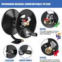 MEKOH Pressure Washer Hose Reel 50ftx3/8 / 65ftx1/4, 4000PSI Heavy Duty Power Washer Hose Reel with M22-14 Fitting, Hand Crank Metal Reel with Wall/Trailer/Van Mount, Manual Hose Reel for Water