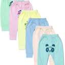 Superminis Unisex Light Colors Cotton Diaper Pyjama for Toddlers/Kids with Prints at The Back, Multicolor