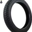 14 x 2.125 Tubeless Tire with Angled Valve14 inch Thickened Tubeless Tires Compatible with Electric Scooters, E-Bike 14x2.125/57-254 Folding Electric and more