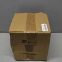 Natural Travertine Textures Kitchen Utensil Holder, 7.5" Large Heavy Resin Utensil Crock, Cooking Utensil Crocks for Kitchen Counter - Silicone Pad Anti Scratch, Non-Slip, Beige (Made of Resin)