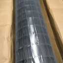 Garden Fence Black PVC Coated Welded Wire Fencing 48 Inch x 100 Foot, 2 Inch x 3 Inch 16GA, Garden Border Fencing Roll Vinyl Coating Metal Wire Mesh for Yard Vegetable Plant Protection Poultry Netting
