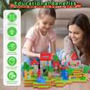 Magnetic Blocks - 100PCS Magnetic Toy Set, STEM Montessori Sensory Toys for 3+ Year Old Boys & Girls, Creative Construction Toys Gift for Toddlers Kids