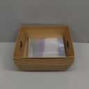 Baskets For Gifts Empty, 6 PCS Sturdy Diy Bulk Gift Basket Kraft Market Tray Cardboard Basket With Handles, Gift Baskets Kit Supplies Wrap To Fill For Birthday Christmas Valentines Thanksgiving