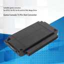 72 Pin Slot Converter, Game Console 72 Pin Adapter for NES Card to 16bit for SNES for SFC Host Game Cartridge Slot Connector