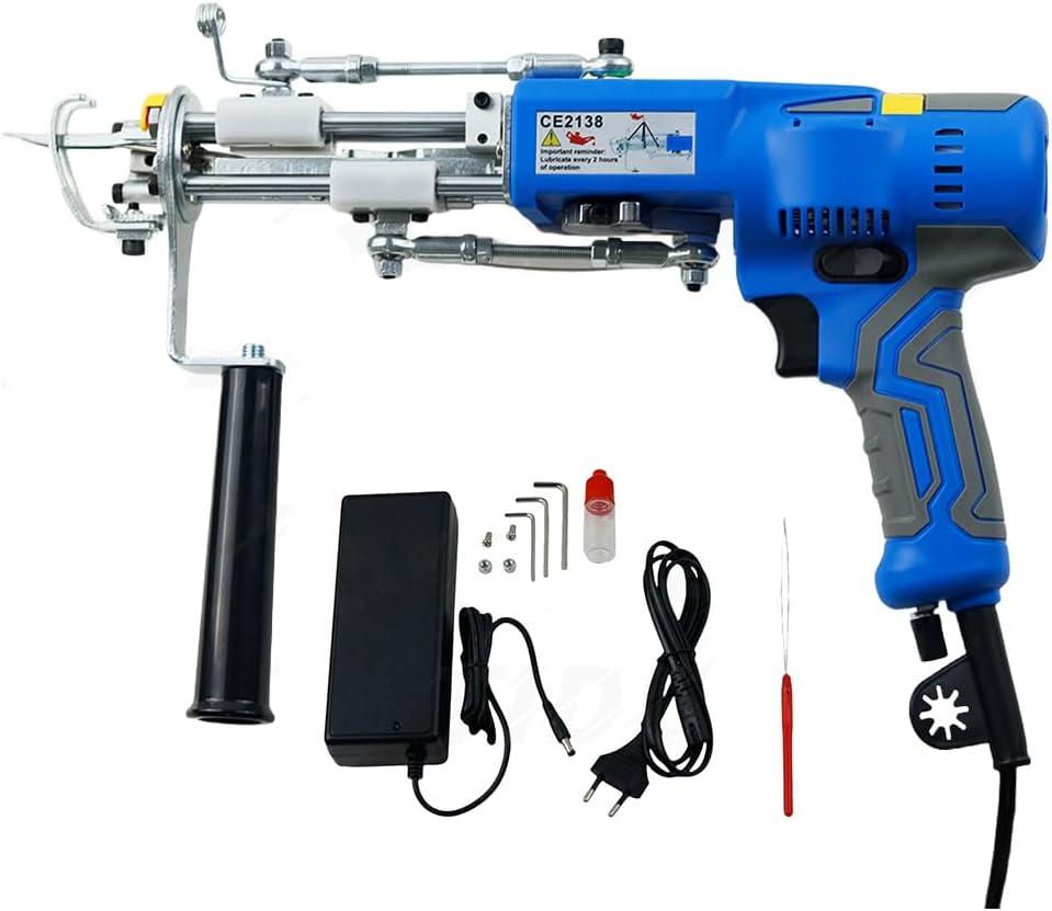 Rug Tufting Gun, Digital Display Speed Adjustable Electric Tufting Gun Carpet Weaving Flocking, Powerful Brushless Motor Adjustable Speed Ergonomic Design for Carpets Rugs