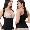 URSEXYLY Back Brace Posture Corrector for Women Adjustable Full Back Support Shoulder Straightener Upper and Lower Back Pain Relief(Black,M) (Medium)