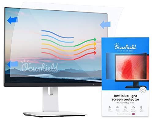 Ocushield 21.5” (16:9) Premium Anti Blue Light Screen Protector with Privacy Filter for Laptops and Computer Monitors - Anti-Glare - Easy Install - Anti-Fingerprint - Reduce Eye Fatigue (477 x 268 mm)