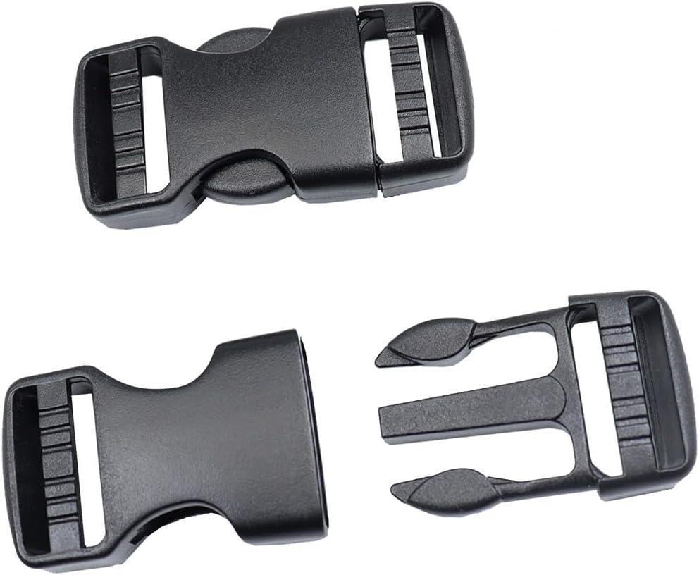Side Release Buckles Heavy Duty Plastic Buckle Snap Clips Clasps Backpack Buckle Replacement for Strap