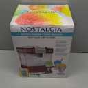 Nostalgia Snow Cone Shaved Ice Machine - Retro Table-Top Slushie Machine Makes 20 Icy Treats - Includes 2 Reusable Plastic Cups & Ice Scoop - Retro Red