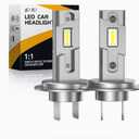 KATZEIST 2025 H7 Bulb, 1:1 Real Mini Size 6500K H7 Fog Bulbs, IP68 Waterproof No Adapter Required Non-Polarity, Plug-and-Play Pack of 2 (h7-ZC)