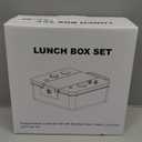 Game Bento Box for Kids, Lunch Box with Thermo(9oz Food Jar), Folding Spoon, Removable Divider & Sauce Cup, Lunch Box Kids for School,Travel, BPA-Free & Realistic Shape(Blue-Red)