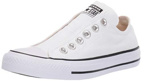 Converse Men's Chuck Taylor All Star Slip Shoe, White/Black/White, 5.5 M US