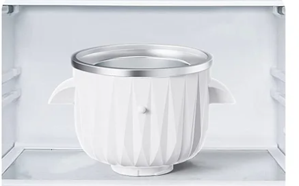 Ice Cream Attachment for KitchenAid Stand Mixer, Compatible with KitchenAid 4.5 Qt and Larger Stand Mixers, 2-Quart Frozen Yogurt - Ice Cream & Sorbet Gelato Maker by GVODE (White)