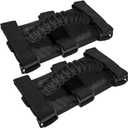 Roll Bar Grab Handles Grip Handle for Jeep Wrangler JK JKU JL JLU TJ YJ Sports Sahara Freedom Rubicon Unlimited Gladiator JT 1955-2023 UTV ATV Accessories Premium 550 Paracord (Black 2 Pack)