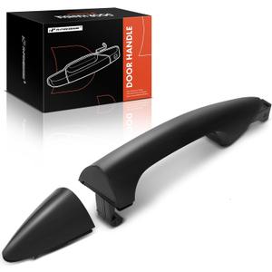 A-Premium Front or Rear Passenger Side Exterior Door Handle Compatible with Hyundai Accent 2012-2017, Primed Black, Replace# 826611R000