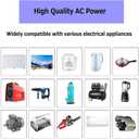 1000W Pure Sine Wave Inverter-24V DC to 110V 120V AC Power Converter with 2 AC Outlets, 24 Volt Power Inverter for Home, Emergency Power