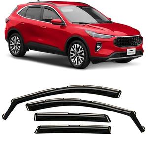 Voron Glass in-Channel Extra Durable Rain Guards for Ford Escape 2020-2025, Window Deflectors, Vent Window Visors, 4 Pieces - 200439