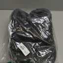 Snow Boots Mens Waterproof Winter Boots Fur Lined Warm Ankle Boots Zipper Closure Slip on Outdoor Boot Comfortable Walking Shoes (11, Full Black)