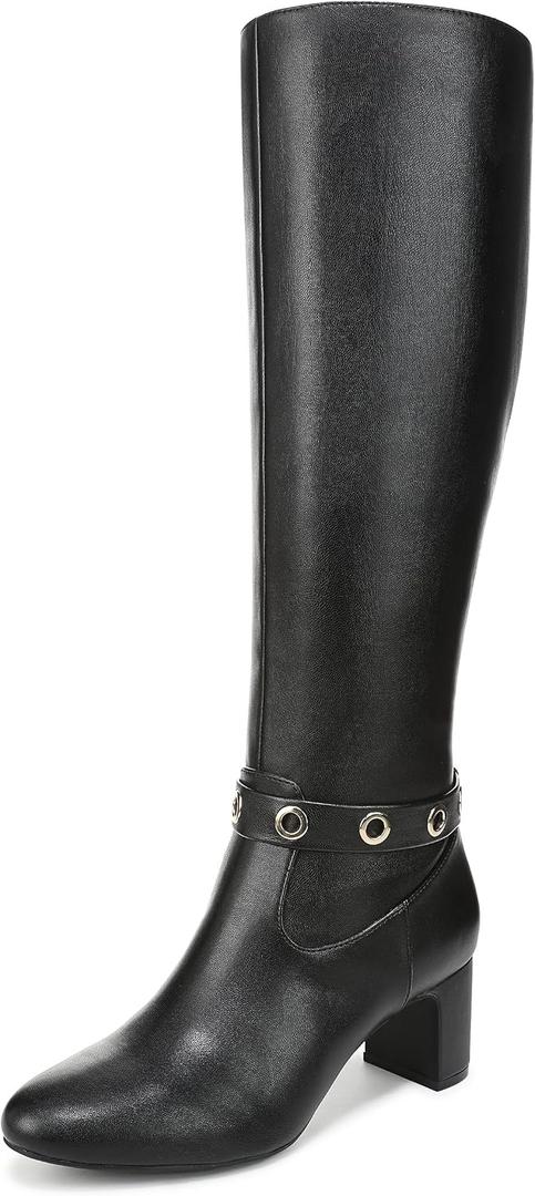 LifeStride Tansy Black Boots Size 6W (Black)
