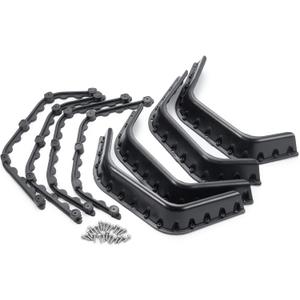 1 Set of 1/ 10 Scale Fender Flares with Screws for 1/ 10 RC Axial SCX10 D90 D110 Crawler Car