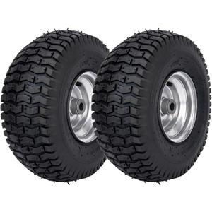 15x6.00-6 Lawn Mower Tire Riding Mower Tire and Wheel Front Tire Compatible with John Deere Craftsman Husqvarna Lawn Mower Tires Tractors Tire