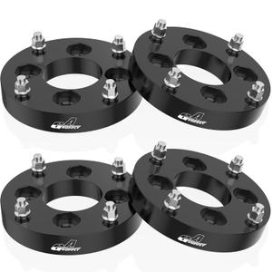 GAsupply 4x110 to 4x156 Wheel Adapters Fit for Pioneer 500 700-2 700-4 Big Red, 1 inch 25mm 4x110mm to 4x156mm ATV Wheel Spacer Adapter Black with 12x1.5 Studs 74.1mm Hub Bore, 4pcs