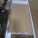 Decofy 48" H Fluted 5-Drawer Dresser for Bedroom, Natural Oak, 15.6"D x 31.5"W x 48"H