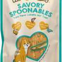 MEOWEE! Savory Spoonables with Real Chicken, Salmon and Duck for Cats, 8 Count, Treat Your Cat to Triple Flavor Squeezable Lickable Wet Treats with Built-in Spoon for Less Mess (EXP 09/07/26)