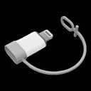 SB C Type C to Lightning Adapter MFi Certified 1 Pack 27W Fast Charging Support Data Sync,Lightning to USB Type C Cable Adapter for iPhone/iPad/for Airpods,with Anti-Lost Loop,Not for Audio/OTG