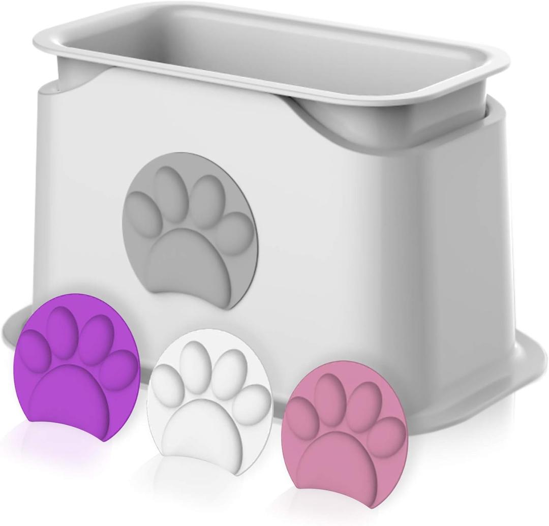 iPrimio Universal Cat Litter Scooper Holder - Durable with Heavy Scoopers Holding Stability - Kitty Litter Box Scooper Accessory - Works with Plastic & Metal Cat Scoop Holder - 4 Color Options