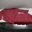 SENSERISE Womens Sweater Sets 2 Piece Outfits Long Sleeve Top and Skirts Set Loungewear Fall Clothes (Medium, Color: Burgundy Red)