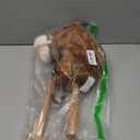 HollyHOME Stick Horse Plush Handcrafted Hobby Horse on a Stick with Wood Wheels Real Pony Neighing and Galloping Sounds for Kids Toddlers Dark Brown 36 Inches(AA Batteries Required)