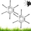 Universal Steel Wire Trimmer Head for Gas Weed Eater,7 Inch Heavy-Duty Brush Cutter Replacement Compatible with Stihl FS55, Husqvarna 128LD, Echo SRM225, and Other Models(7"+6 Blades) (2)