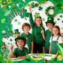 CZWZ 30Pcs Mini Multicolor Pens in One 4-in-1 Cute Pens Bulk, Ballpoint Pen for Birthdays and Parties, Fun Gifts Assorted Ink Kawaii Pen(St Patricks Day)