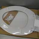HIGHCRAFT Premium Elongated Toilet Seat with Slow-Close Design, Adjustable Hinges & Quick Removal Mechanism - Molded Wood Toilet Seat - Fits Standard Elongated Toilets - Oval Seat in White