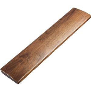 Faluber Wooden Wrist Rest, 14.3-inch Length and 20mm Thickness for Tenkeyless Keyboard, Walnut Wood Palm Rest, Ergonomic Design for Mechanical Gaming Keyboard, Stain Resistant (Medium, Walnut Wood)