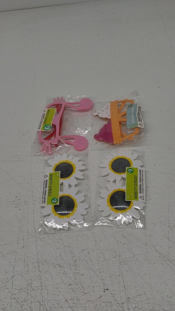 Novelty glasses Mixed Pack of 4