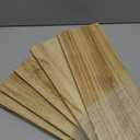 WOPITUES Wood Floating Shelves Set of 6, Shelves for Wall Decor, Farmhouse Shelf for Bedroom, Bathroom Storage Shelves, Book Shelves for Living Room - Rustic Brown, 16.5 Inch