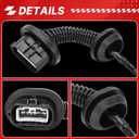 AL3T-14632-DD Door Jumper Wire Harness Assembly Rear Passenger RH Side Fits for 2009-2014 Ford F150 Crew Cab Replaces# 9L3T-14632-JCA (AL3T-14632-DD)