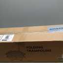 FitNexus 42" Foldable Mini Trampoline- 450lb Capacity Fitness Rebounder w/3-Level Adjustable T-Bar, Adults Workout Trampoline, Non-Slip Pad | Foldable Design for Home/Gym (Black Red)