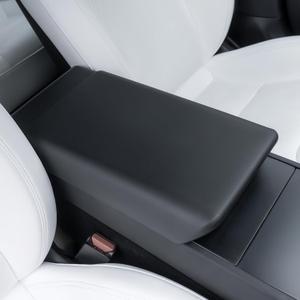 Center Console Armrest Cover for Tesla Model Y Juniper (Standard, Premium & Performance 2026/25) and Model 3 Highland (Standard, Premium & Performance 2026/25/24) - Black
