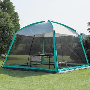 Screen House Room 11x11 Ft Mesh Net Tent Canopy Shelter Gazebo, Easy Setup & Waterproof & Sunshade, Suitable for Camping Trip, Backyard, Beach, Picnic
