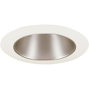Juno Lighting 17HZ-WH 4-Inch Aluminum Recessed Trim, Haze with White Trim