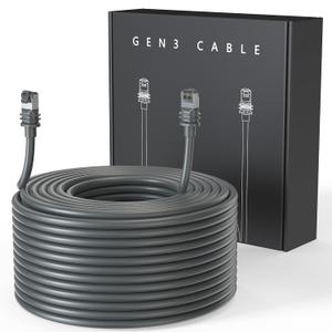 LUCMO 100FT/ 46M Starlink Gen 3 Cable 24AWG for Starlink Standard Generation 3, Replacement Extension Cable Waterproof Satellite Starlink Standard V3 (100FT 24AWG)