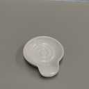 Coffee Spoon Rest for Coffe Bar Accessories, Ceramic Spoon Holder for Coffee Station, Small Spoon Rest for Kitchen Counter, Cute Coffee Bar & Corner Space Decor (Comes with Gold Coffee Spoon)