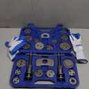 Orion Motor Tech 24pc Brake Caliper Compression Tool Set, Heavy Duty Brake Piston Compressor Tool and Wind Back Tool Kit for Brake Pad Replacement, Universal Disc Brake Caliper Tool Set with Blue Case