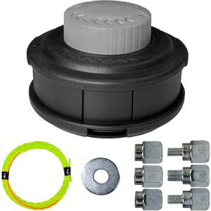 Universal Weed Eater Head, Speed Feed Trimmer Head String Trimmer Head Weed Wacker Head Replacement for Echo, Ego, Dewalt, Stihl, Husqvarna Trimmer Weed Eater, with 14FT/0.095 Trimmer Line
