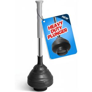 Toilet Plunger Extended Handle Plunger,Bathroom Cleaning Tools,Toilet Plunger Combo,Cream Grey