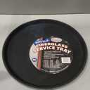 Winco 16" Premium Fiberglass Tray, Non-slip, Black, Round